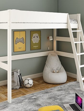 Lit mezzanine pin massif COLETTE