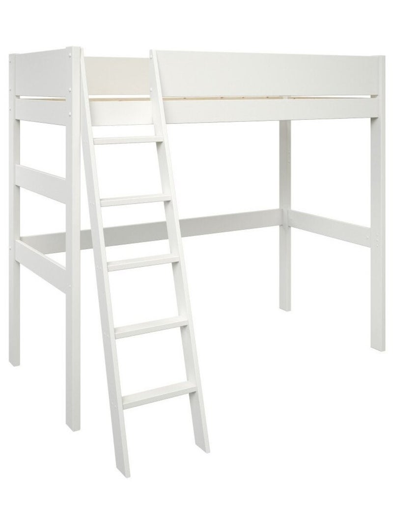 Lit mezzanine pin massif  COLETTE Blanc - Kiabi