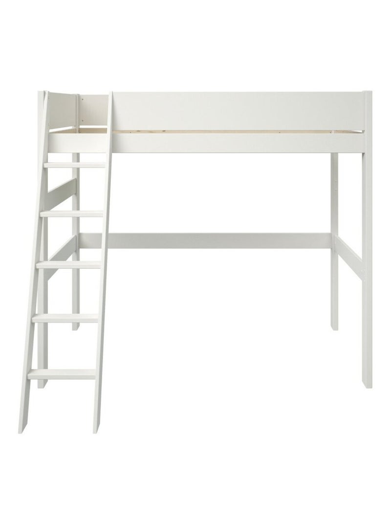 Lit mezzanine pin massif  COLETTE Blanc - Kiabi