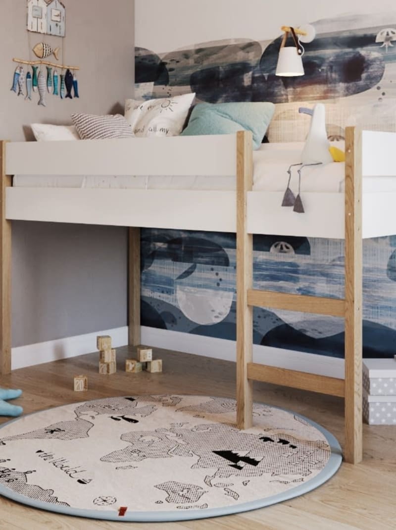 Lit mezzanine pour enfant YappyGrott 90x200cm Blanc - Kiabi