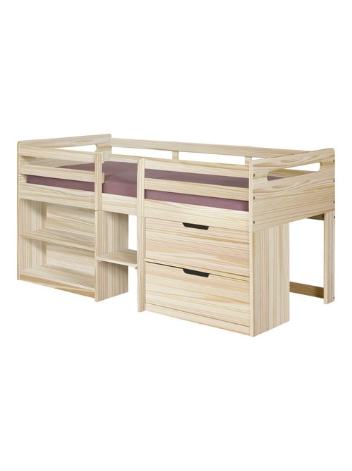 Lit mi-hauteur avec matelas Hoby - AKITEN RETAIL - Kiabi