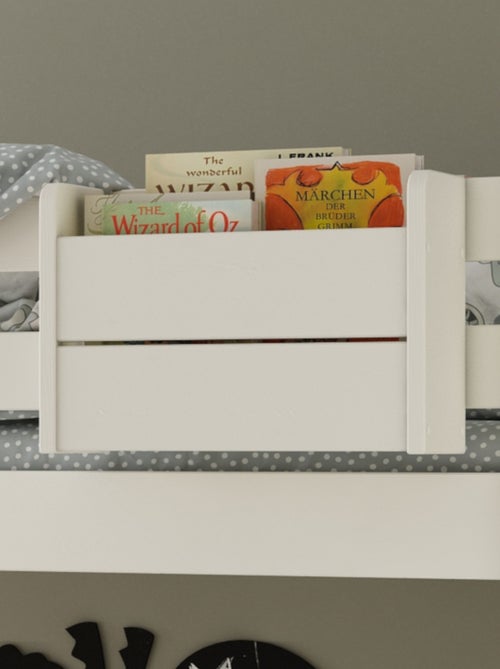 Lit mi-hauteur avec toboggan pin massif  BASILE - Kiabi