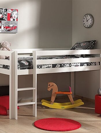 Lit mi hauteur en bois massif