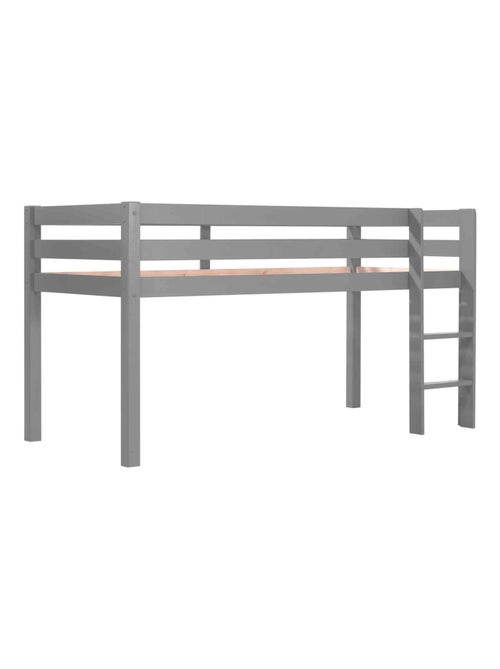 Lit mi hauteur en bois massif - Kiabi