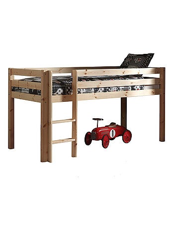 Lit mi hauteur en bois massif