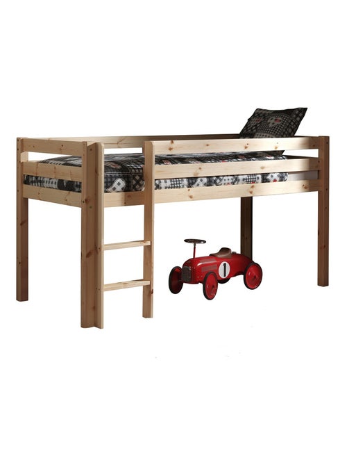 Lit mi hauteur en bois massif - Kiabi