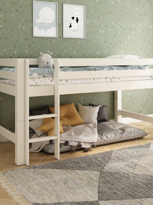 Lit mi-hauteur extra-solide en bois massif  HERCULE - Kiabi