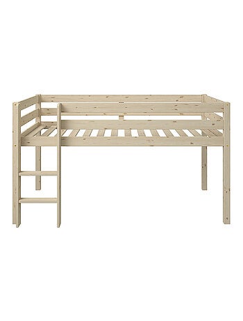 Lit mi-hauteur pin massif naturel ISIDORE