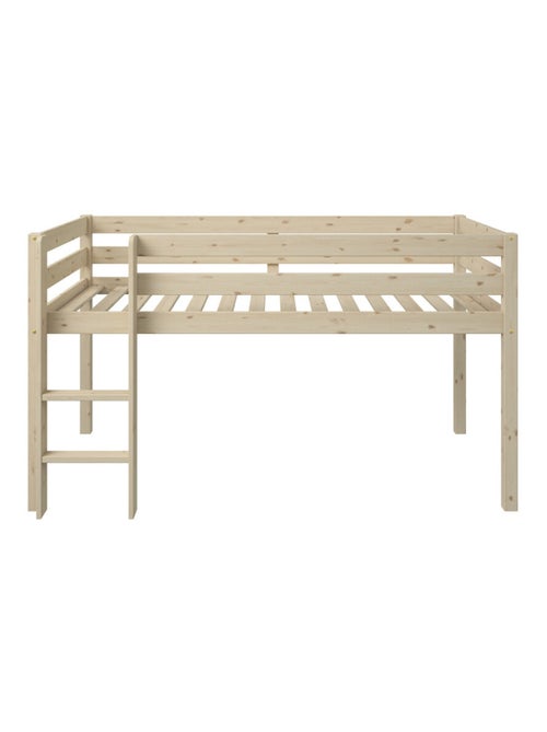 Lit mi-hauteur pin massif naturel  ISIDORE - Kiabi