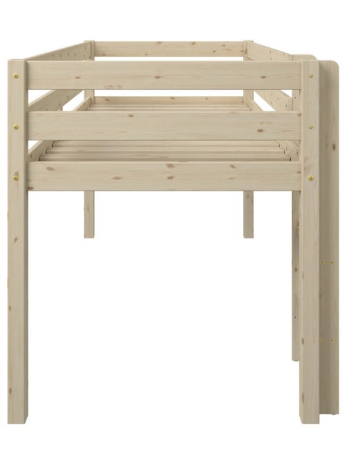 Lit mi-hauteur pin massif naturel  ISIDORE - Kiabi