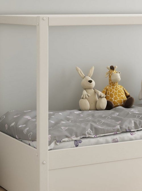 Lit mi-hauteur réversible pin massif  CHARLIE - Kiabi