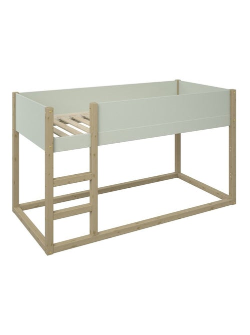 Lit mi-hauteur réversible pin massif CHARLIE - Kiabi