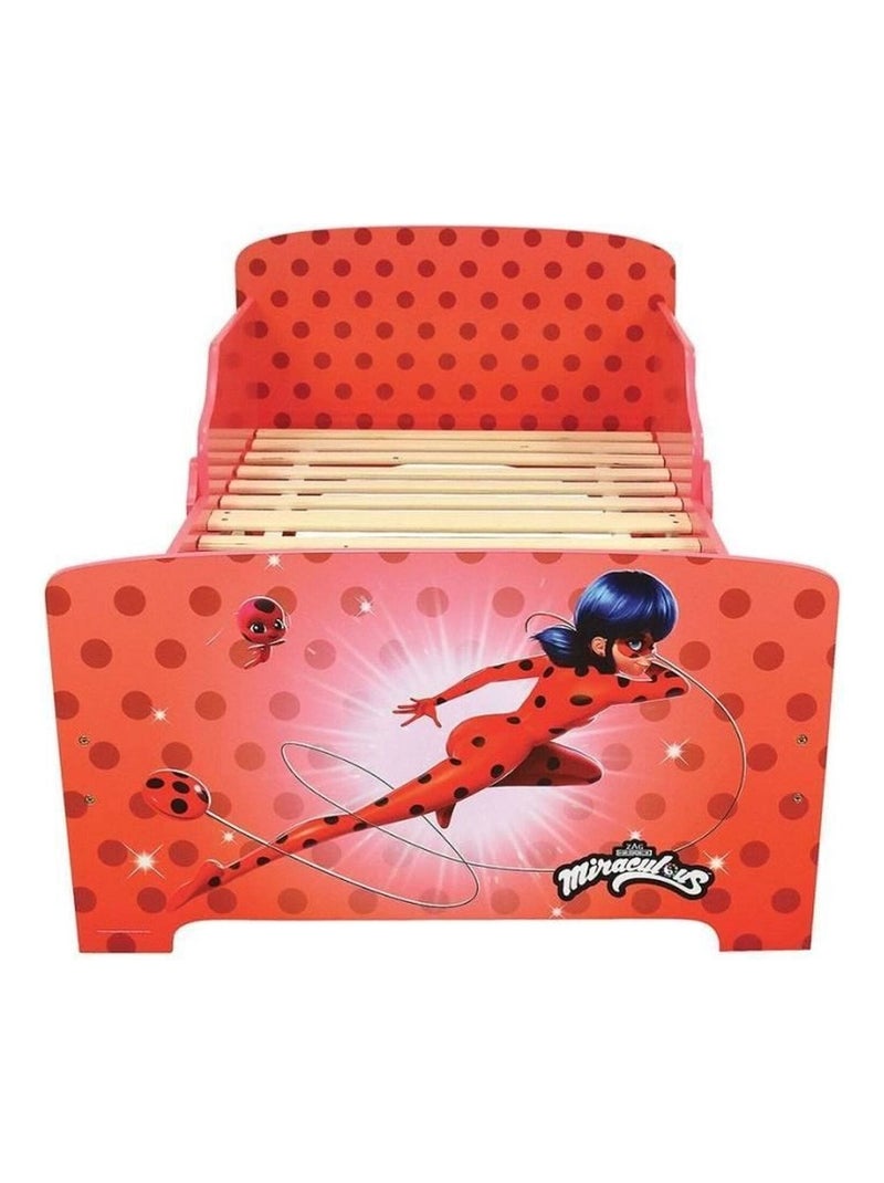 Lit miraculous Lit + Sommier +lattes - 70x140 cm Rouge - Kiabi