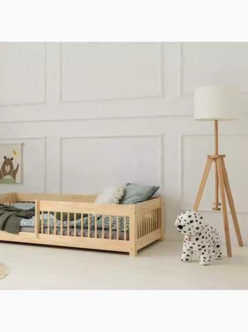 Lit montessori enfant mila cpw 80×190 cm pin massif - Kiabi