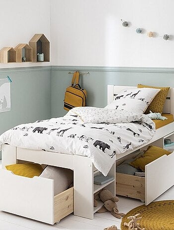 Lit multi-rangements pin massif ARTHUR
