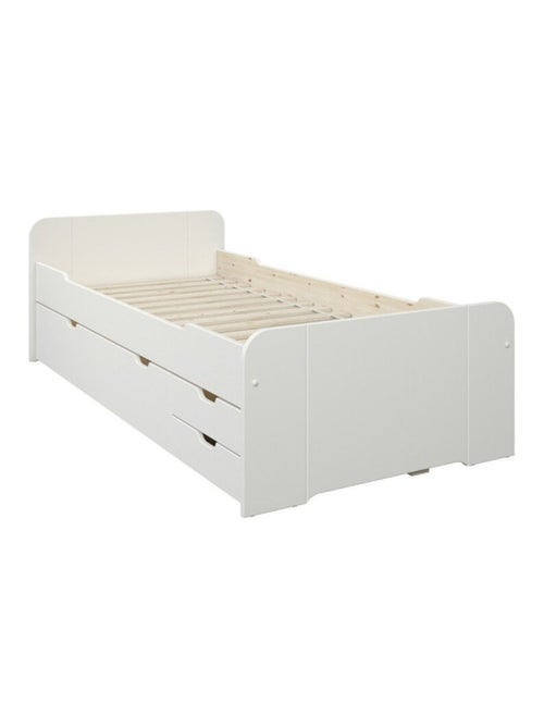 Lit multi-rangements pin massif  BASILE - Kiabi