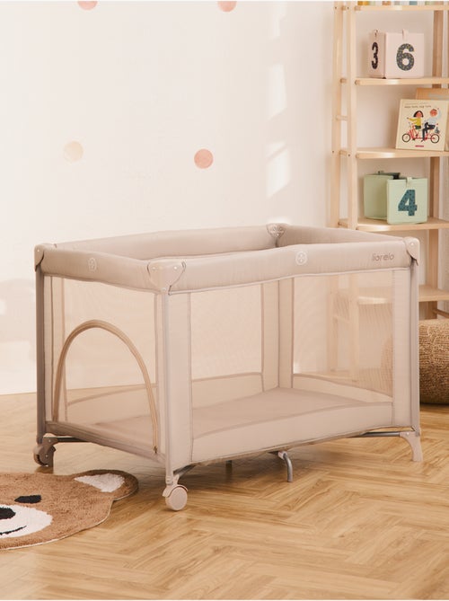 Lit parapluie 2en1 LIONELO Amelie - Parc bébé - Léger - Roulettes - 0-36 mois - Sac inclus - Kiabi