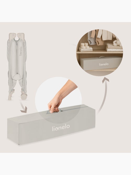 Lit parapluie 2en1 LIONELO Amelie - Parc bébé - Léger - Roulettes - 0-36 mois - Sac inclus - Kiabi