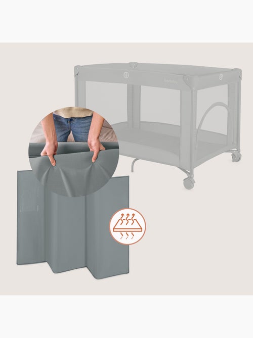 Lit parapluie 2en1 LIONELO Amelie - Parc bébé - Léger - Roulettes - 0-36 mois - Sac inclus - Kiabi