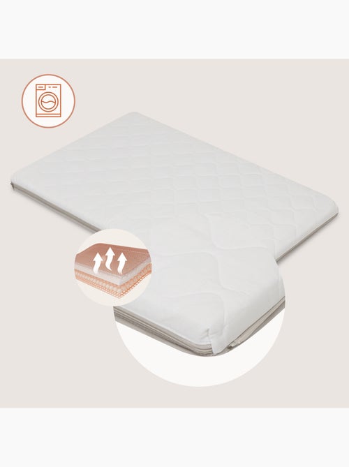 Lit parapluie 2en1 LIONELO Mila - Ultra légère - Lit bébé - 4cm matelas - Sac inclus - Kiabi Lit parapluie 2en1 LIONELO Mila - Ultra légère - Lit bébé - 4cm matelas - Sac inclus - Kiabi