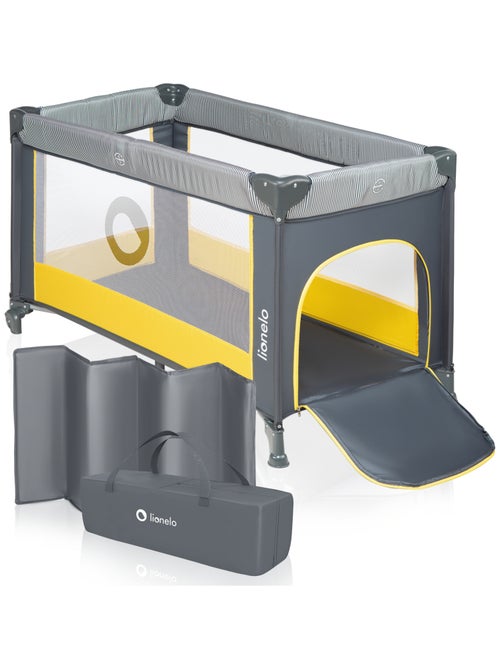 Lit parapluie 2en1 LIONELO Stefi - Parc bébé - 125 x 65 cm - Roulettes - 0-36 mois - Sac inclus - Kiabi