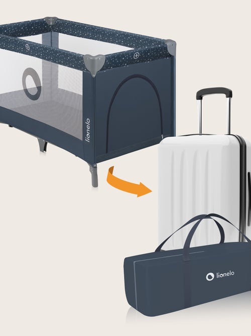 Lit parapluie 2en1LIONELO Stefi - Parc bébé - 125 x 65 cm - Roulettes - 0-36 mois - Sac inclus - Kiabi