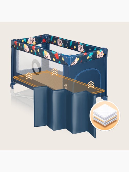 Lit parapluie 2en1LIONELO Stefi - Parc bébé - 125 x 65 cm - Roulettes - 0-36 mois - Sac inclus - Kiabi