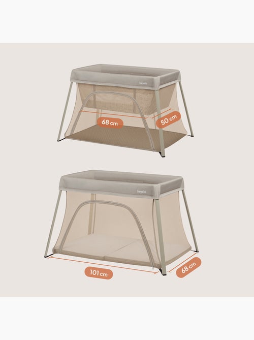 Lit parapluie 3en1 LIONELO Alice - Ultra légère - Lit bébé - Parc bébé - 3cm matelas - Sac inclus - Kiabi