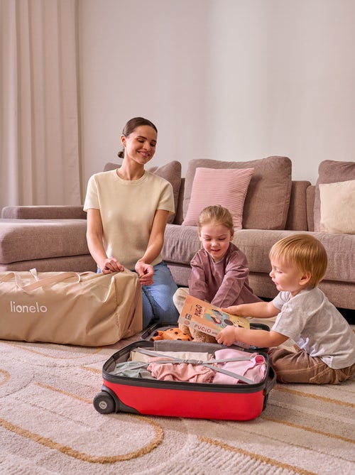 Lit parapluie 3en1 LIONELO Ellen - Lit cododo - Parc bébé - Matelas haute densité - Roulettes - Kiabi