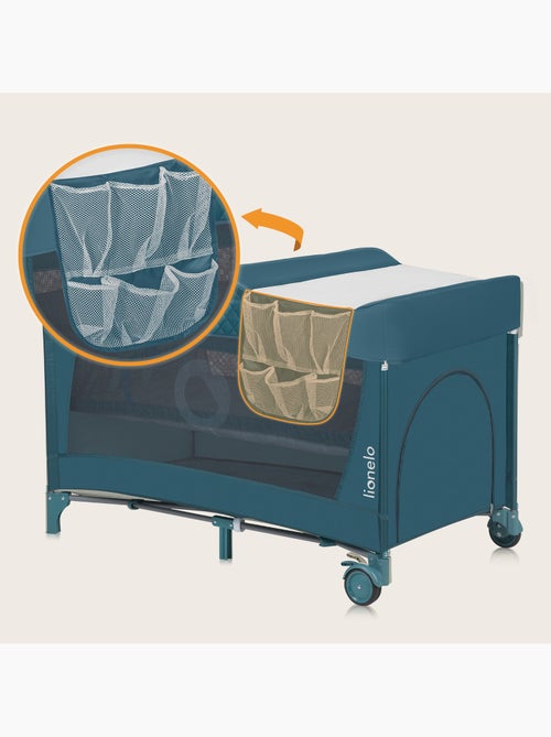 Lit parapluie 3en1 LIONELO Flower - Parc bébé - 0-36 mois - Pliage rapide - Roulettes - Kiabi