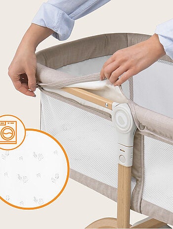 Berceau et Lit Bébé LIONELO Malin - Lit parapluie - Jusqu'à 9kg - Avec matelas - Sac de transport