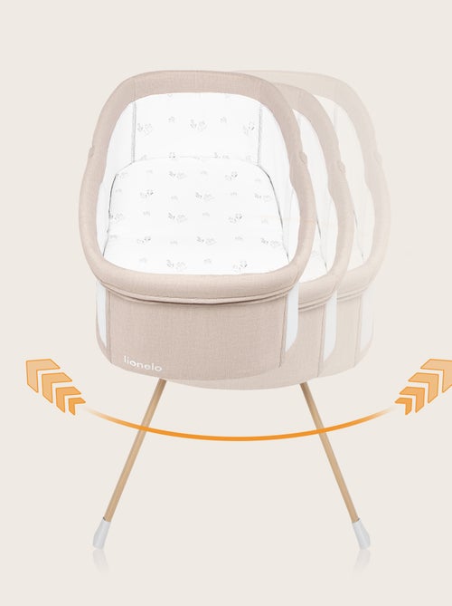 Lit parapluie 3en1 LIONELO Malin Evo - Berceau - Roulettes - Matelas inclus - Sac - Kiabi