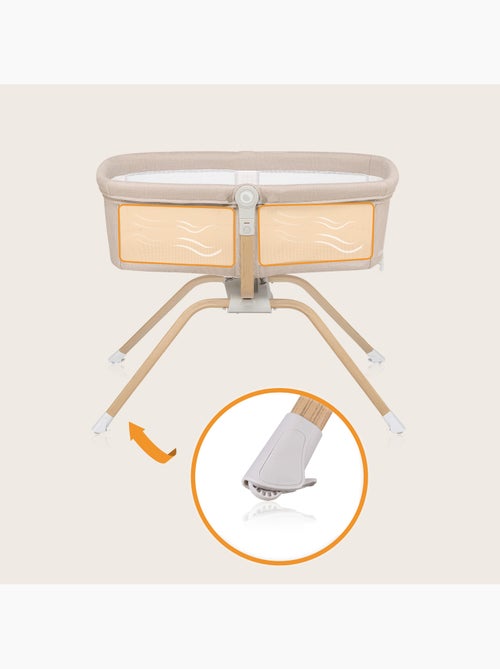 Lit parapluie 3en1 LIONELO Malin Evo - Berceau - Roulettes - Matelas inclus - Sac - Kiabi