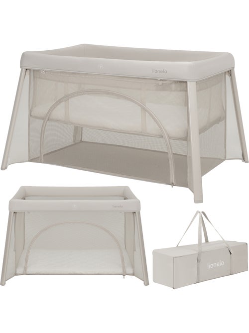 Lit parapluie 3en1 LIONELO Mila - Ultra légère - Lit bébé - Parc bébé - 4cm matelas - Sac inclus - Kiabi Lit parapluie 3en1 LIONELO Mila - Ultra légère - Lit bébé - Parc bébé - 4cm matelas - Sac inclus - Kiabi