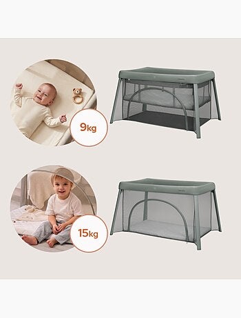 Lit parapluie 3en1 LIONELO Mila - Ultra légère - Lit bébé - Parc bébé - 4cm matelas - Sac inclus