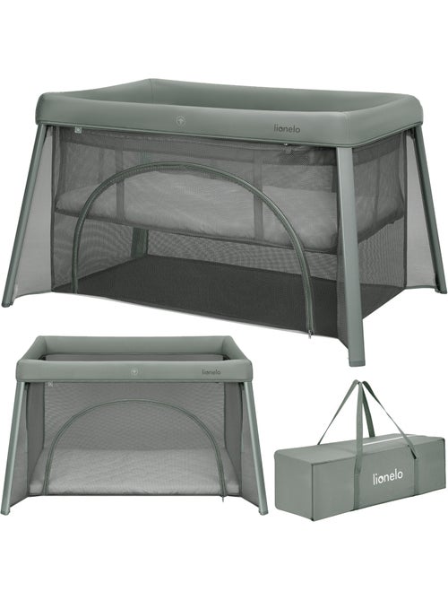 Lit parapluie 3en1 LIONELO Mila - Ultra légère - Lit bébé - Parc bébé - 4cm matelas - Sac inclus - Kiabi Lit parapluie 3en1 LIONELO Mila - Ultra légère - Lit bébé - Parc bébé - 4cm matelas - Sac inclus - Kiabi