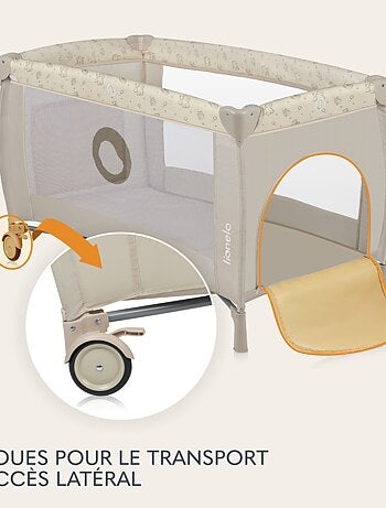 Lit parapluie 3en1 LIONELO Sven Plus - Parc bébé - 0-36 mois - Table à langer - Moustiquaire