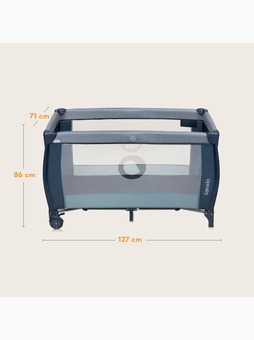 Lit parapluie 3en1 LIONELO Sven Plus - Parc bébé - 0-36 mois - Table à langer - Moustiquaire - Kiabi