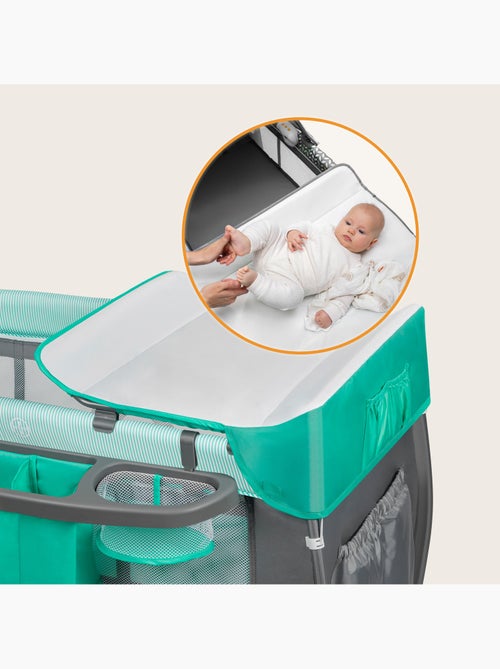 Lit parapluie 3en1 LIONELO Sven Plus - Parc bébé - 0-36 mois - Table à langer - Moustiquaire - Kiabi