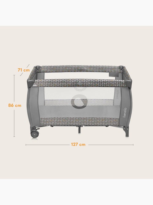 Lit parapluie 3en1 LIONELO Sven Plus - Parc bébé - 0-36 mois - Table à langer - Moustiquaire - Kiabi