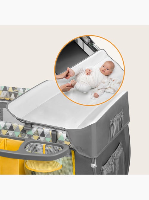 Lit parapluie 3en1 LIONELO Sven Plus - Parc bébé - 0-36 mois - Table à langer - Moustiquaire - Kiabi