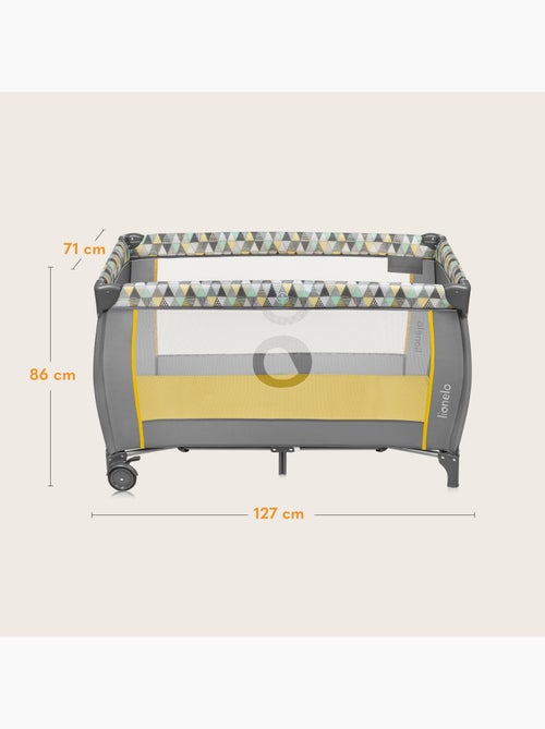 Lit parapluie 3en1 LIONELO Sven Plus - Parc bébé - 0-36 mois - Table à langer - Moustiquaire - Kiabi