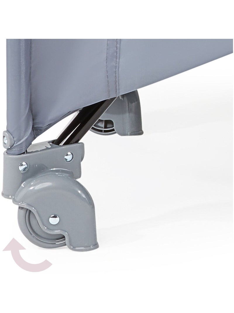 Lit Parapluie Bébé 2 niveaux de matelas (Haut 0-6 mois, Bas 6-36 mois), Pliable Gris - Kiabi