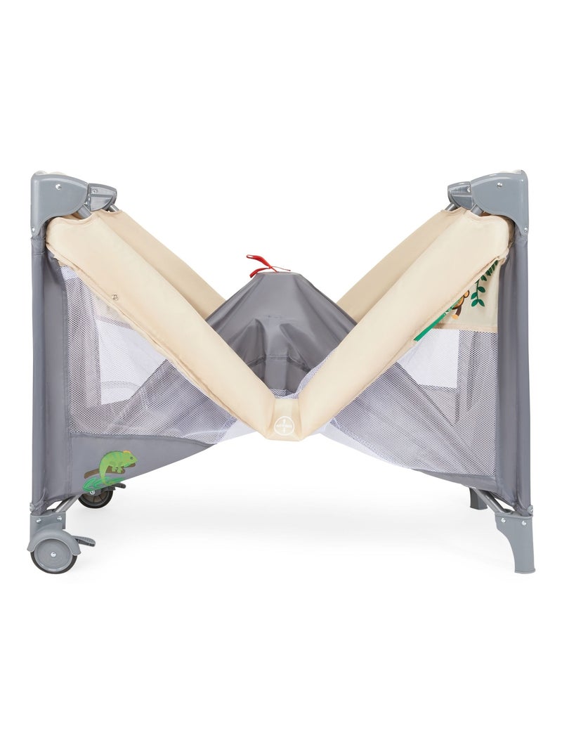 Lit parapluie bébé avec table à langer et roues HyperMotion Gris - Kiabi