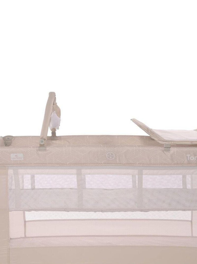 Lit parapluie bébé / Lit pliant / berceau à 2 niveaux Torino 2 PLUS  Lorelli - beige Beige - Kiabi