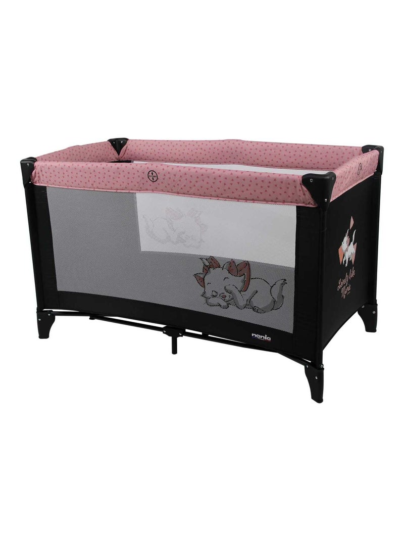 Lit Parapluie Bébé Soda- Sac De Transport Et Matelas Inclus - Aristochat Gris Rose clair - Kiabi
