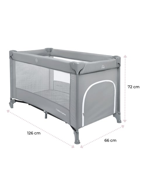 Lit Parapluie de Voyage Pour Enfants Avec Matelas et Sac de Transport, Pliable, Roues - Kiabi