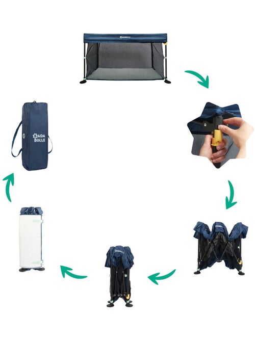 Lit Parapluie Easy Clip 'Badabulle' - Kiabi