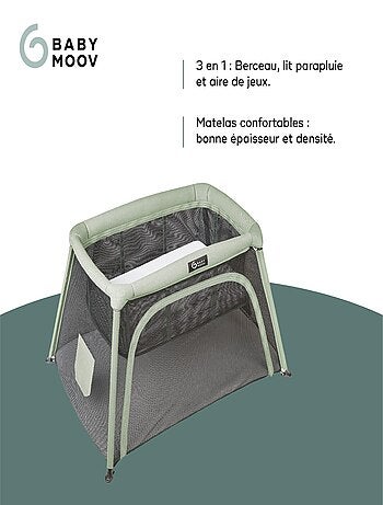 Lit parapluie évolutif en aire de jeu 'babymoov'