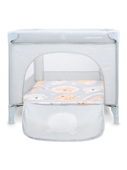 Lit Parapluie Facile à Plier, Matelas & Sac de Transport, Roues de transport Verrouillables - Kiabi